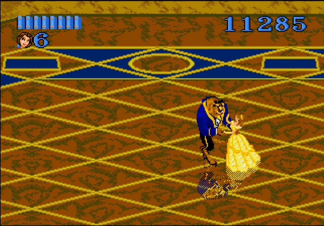 Beauty and the Beast - Belle's Quest - геймплей игры Sega Mega Drive\Genesis